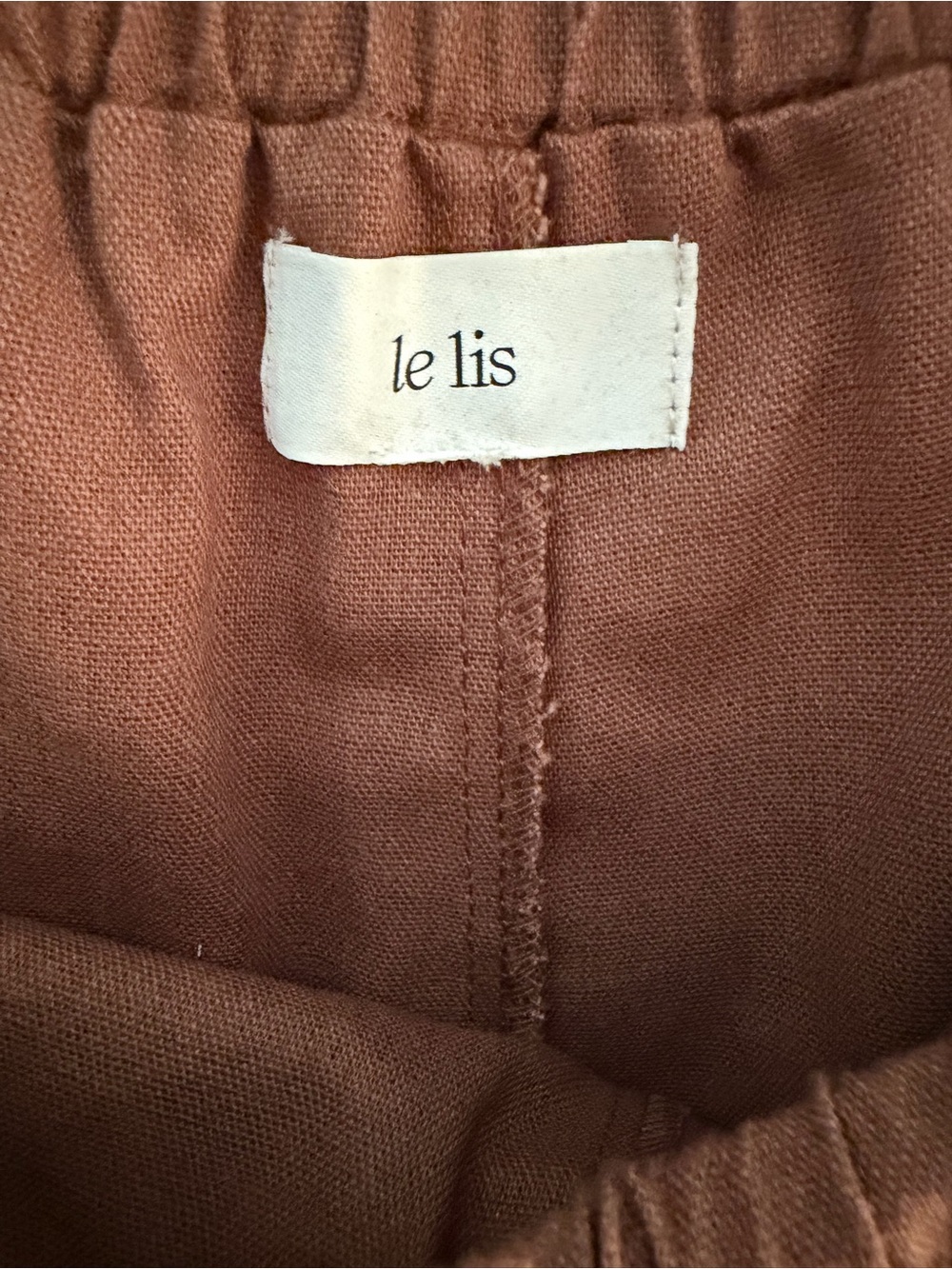Le Lis Cream Brown Scalloped Hem Skort - Picture 7 of 7